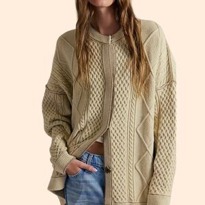 We The Free Tennessee Cable Knit Cardigan